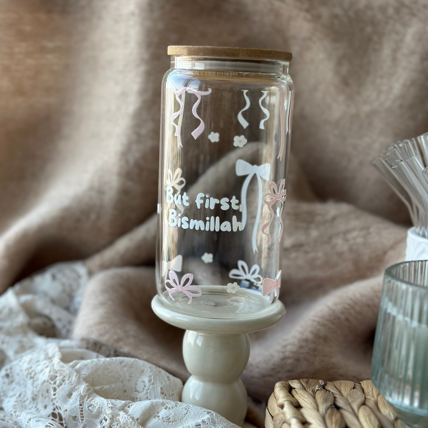 But First, Bismillah - Glass cup