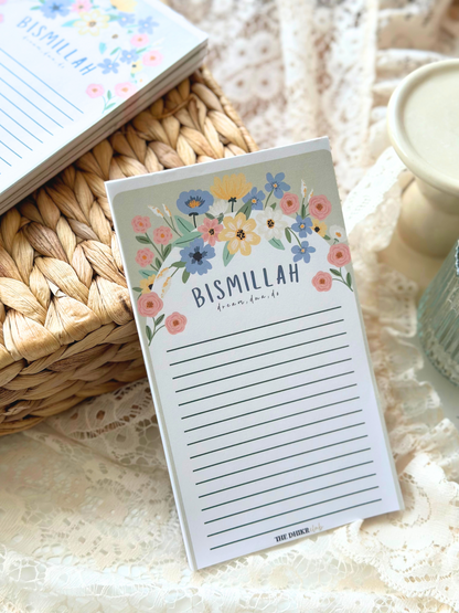 Floral Bismillah - Notepad | Eid Gifts