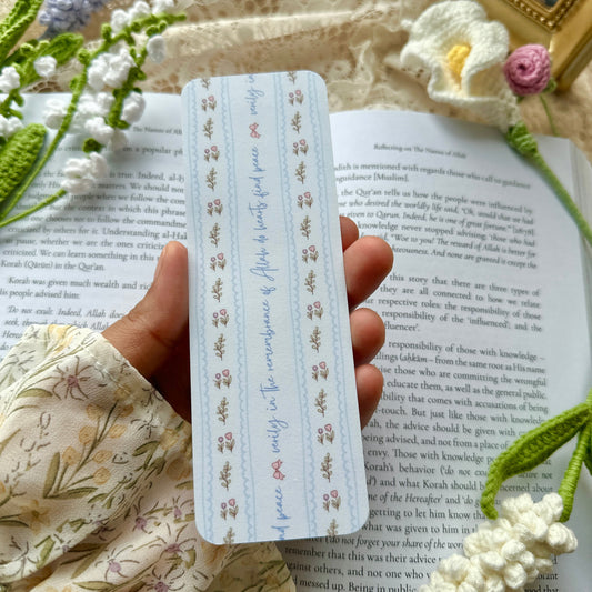 Verily, in the Remembrance of Allah... | Paper Bookmark