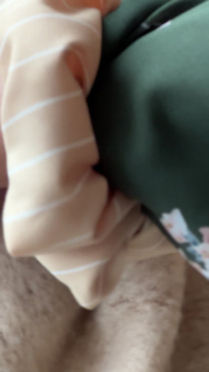 Coffee Stripe Scrunchie Keychain | Eid Gifts